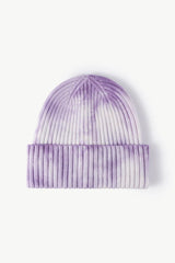 Tie-Dye Ribbed Cuffed Beanie - Flyclothing LLC