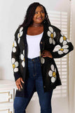 Double Take Floral Button Down Longline Cardigan - Trendsi - Flyclothing LLC