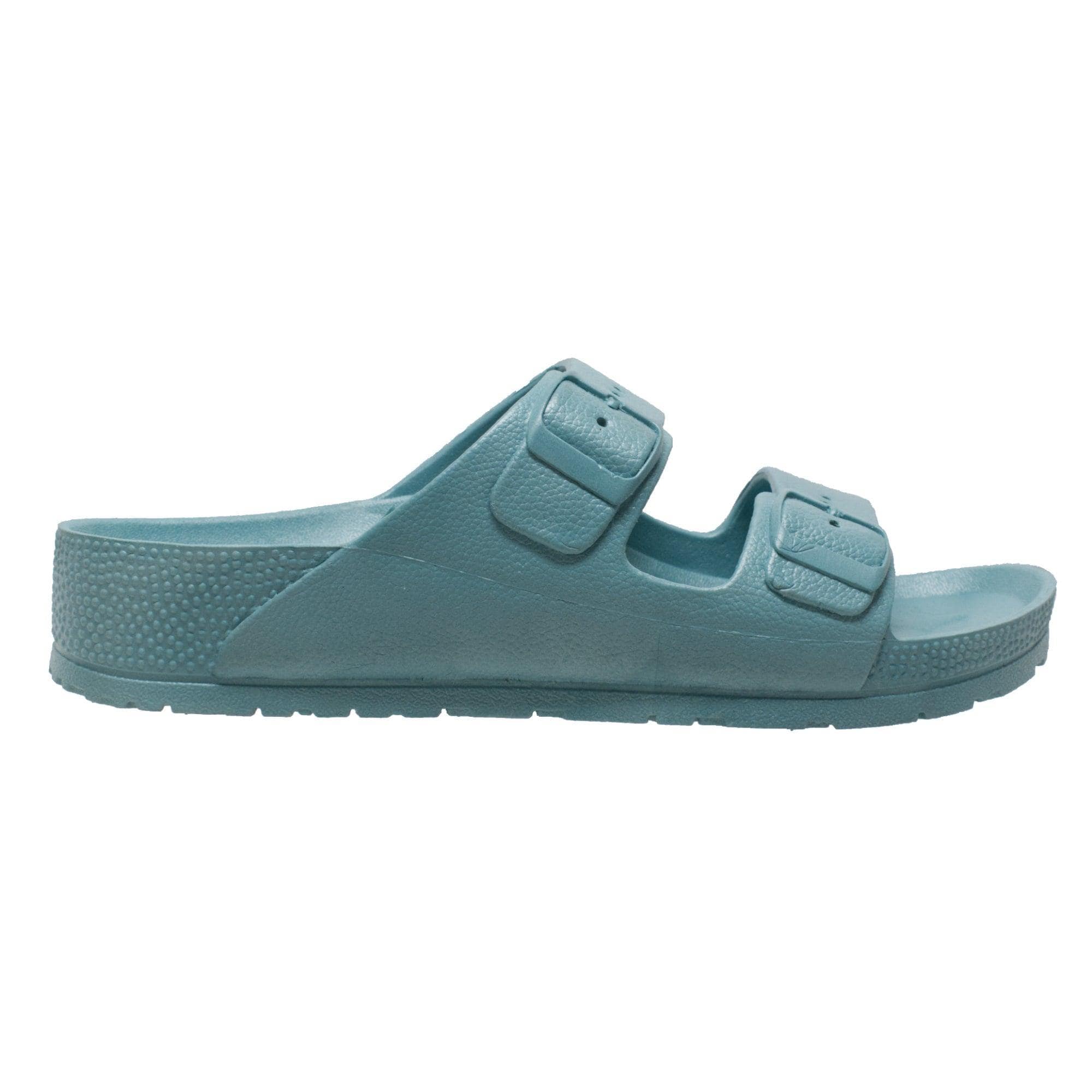 Women's Two Band Sandals Aqua - Flyclothing LLC