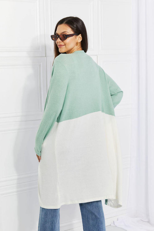 Culture Code Until You Came Color Block Duster Cardigan - Trendsi
