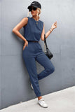 Sleeveless Top and Joggers Set - Trendsi - Flyclothing LLC