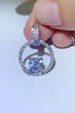 1 Carat Moissanite 925 Sterling Silver Necklace - Trendsi