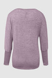 Cutout Round Neck Long Sleeve T-Shirt - Trendsi - Flyclothing LLC