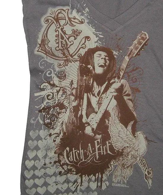 Bob Marley Hearts Tee - Flyclothing LLC