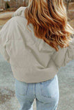 Zip Up Collared Neck Coat with Pockets - Trendsi - Flyclothing LLC