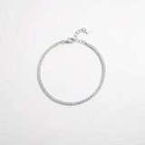 925 Sterling Silver Inlaid Zircon Bracelet - Trendsi - Flyclothing LLC