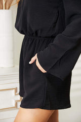 Culture Code Full Size Open Back Romper with Pockets - Trendsi - Flyclothing LLC