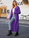 Full Size Collared Open Front Duster Cardigan - Trendsi - Flyclothing LLC