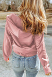 Half-Zip Thumbhole Sleeve Hoodie - Trendsi - Flyclothing LLC