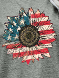 US Flag Flower Graphic Tee - Trendsi - Flyclothing LLC