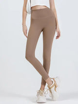 Wide Waistband Sports Leggings - Trendsi - Flyclothing LLC