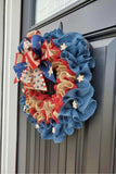 Independence Day Knit Wall Wreath - Trendsi - Flyclothing LLC