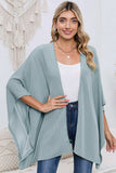 Open Front Dolman Sleeve Cardigan - Trendsi - Flyclothing LLC