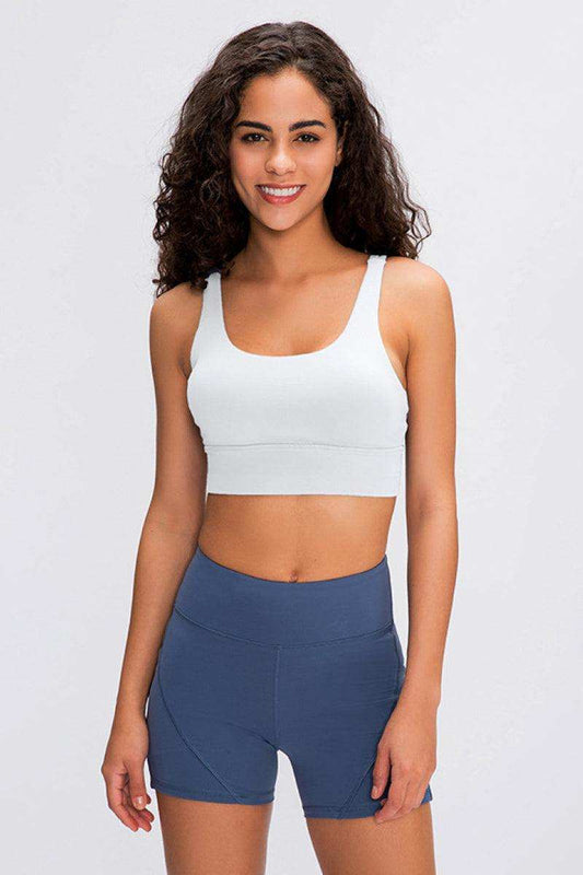 Double X Sports Bra - Basic Colors - Trendsi - Flyclothing LLC