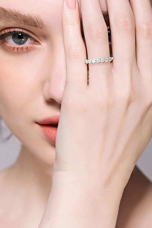 Can't Stop Your Shine Moissanite Platinum-Plated Ring - Trendsi - Flyclothing LLC