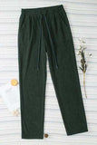 Drawstring Straight Pants with Pockets - Trendsi - Flyclothing LLC