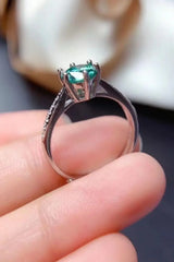 All For You 2 Carat Moissanite 925 Sterling Silver Ring - Trendsi - Flyclothing LLC