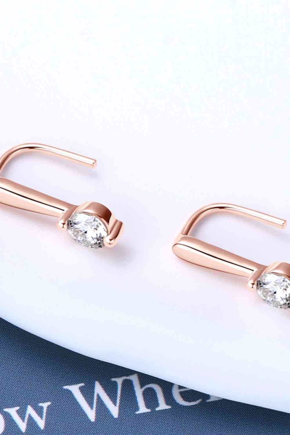Moissanite 925 Sterling Silver Earrings - Trendsi - Flyclothing LLC