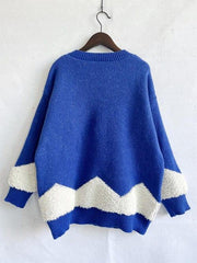 Christmas Tree Graphic Dropped Shoulder Sweater - Trendsi