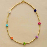 Heart Shape Natural Stone Necklace - Trendsi - Flyclothing LLC