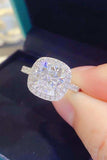 3 Carat Moissanite 925 Sterling Silver Square Ring - Trendsi - Flyclothing LLC