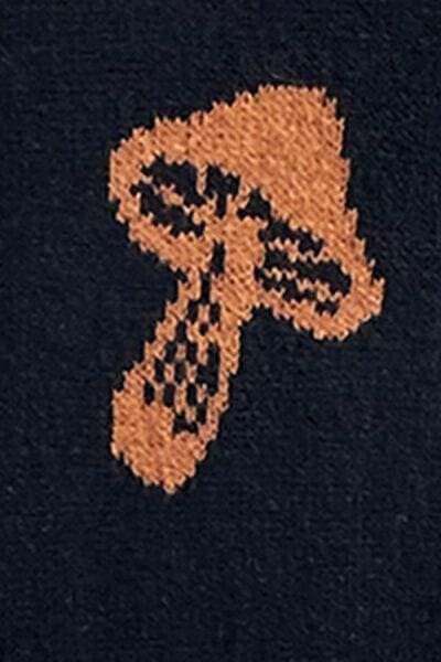 Graphic Mock Neck Dropped Shoulder Sweater - Trendsi - Flyclothing LLC