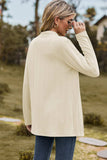Textured Open Front Long Sleeve Cardigan - Trendsi - Flyclothing LLC
