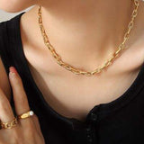Titanium Steel Chain Necklace - Trendsi - Flyclothing LLC