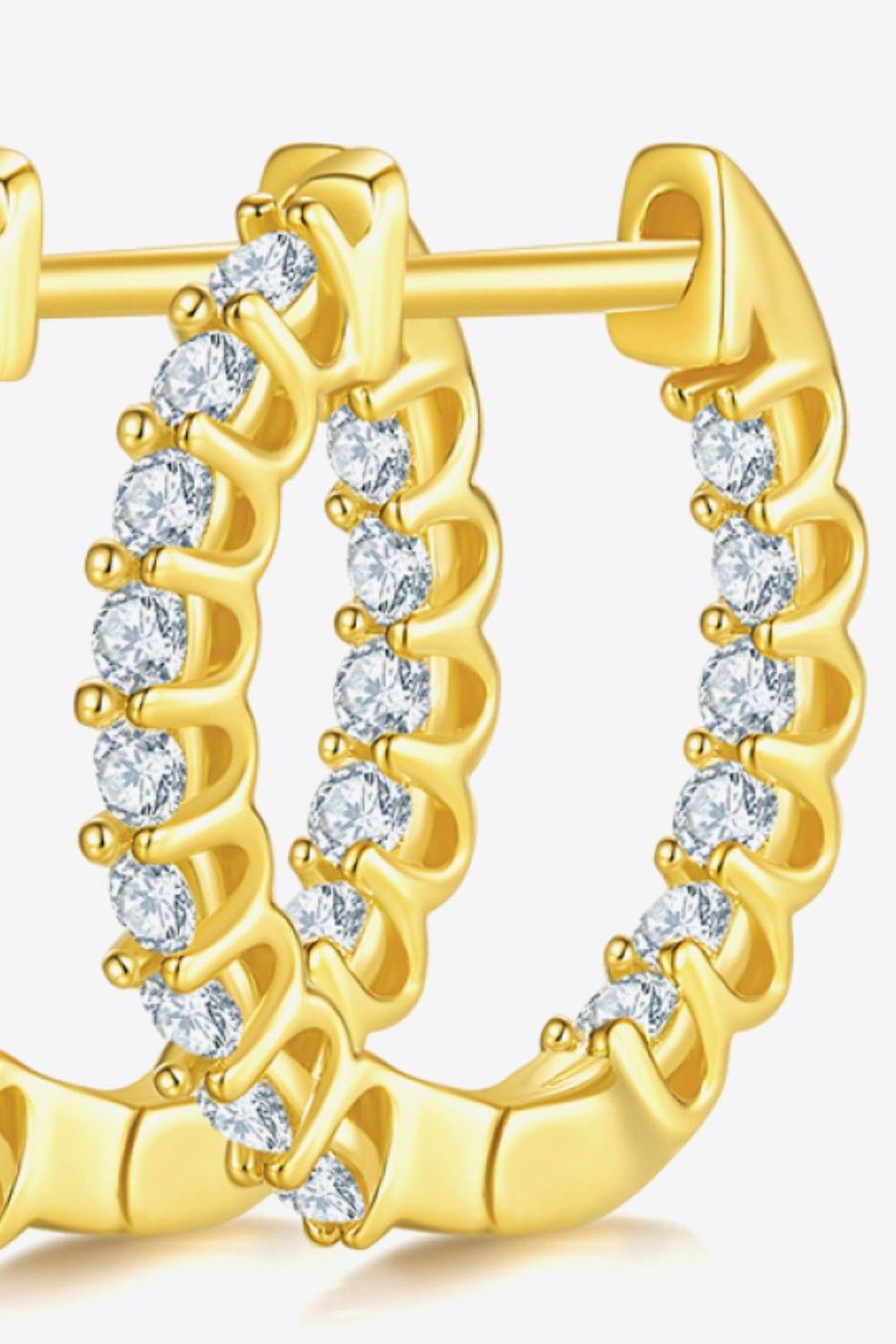 Moissanite 925 Sterling Silver Earrings - Trendsi