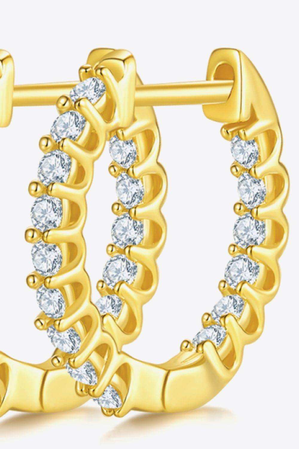 Moissanite 925 Sterling Silver Earrings - Trendsi - Flyclothing LLC