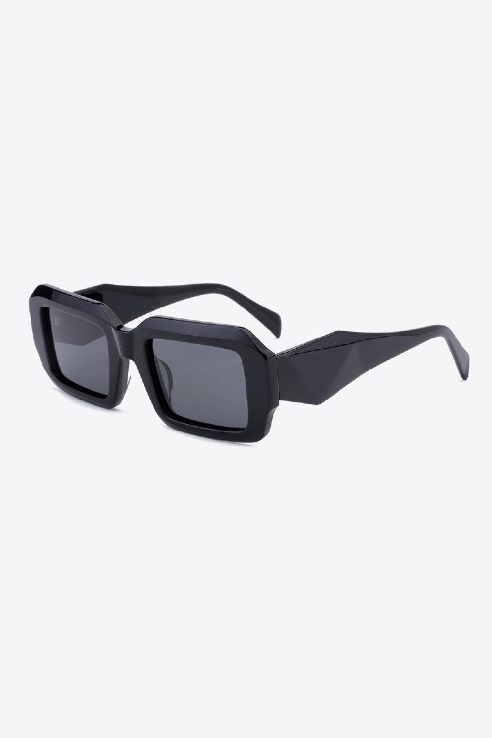 Rectangle TAC Polarization Lens Full Rim Sunglasses - Trendsi