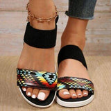 PU Leather Open Toe Low Heel Sandals - Trendsi - Flyclothing LLC