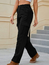 Mid-Rise Waist Straight Jeans with Pockets - Trendsi - Flyclothing LLC