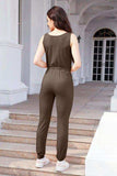 Drawstring Round Neck Sleeveless Jumpsuit - Trendsi - Flyclothing LLC