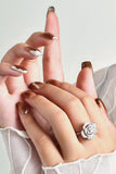 3.4 Carat Moissanite Flower Shape Ring - Trendsi
