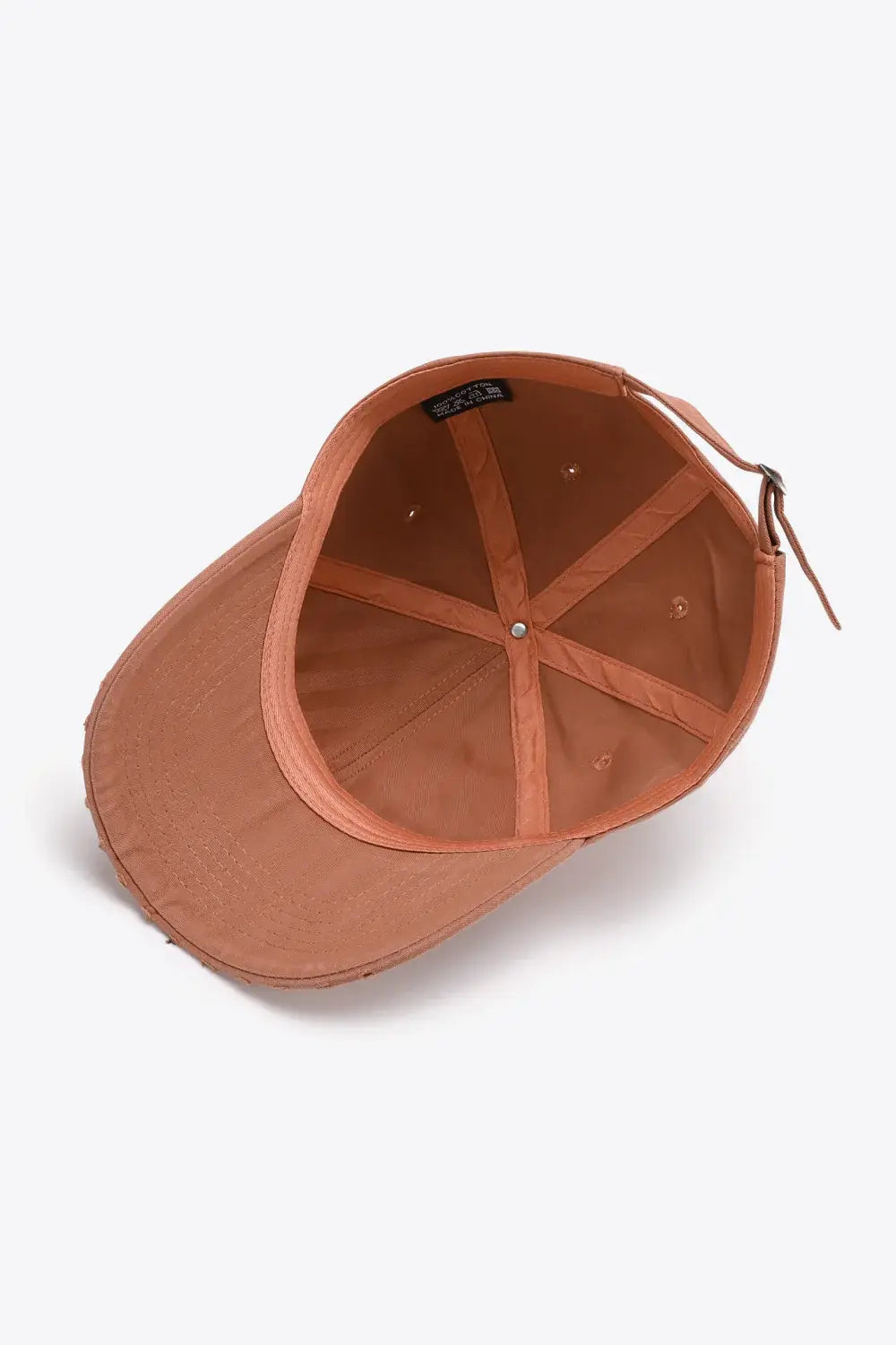 Distressed Adjustable Baseball Cap - Trendsi - Flyclothing LLC