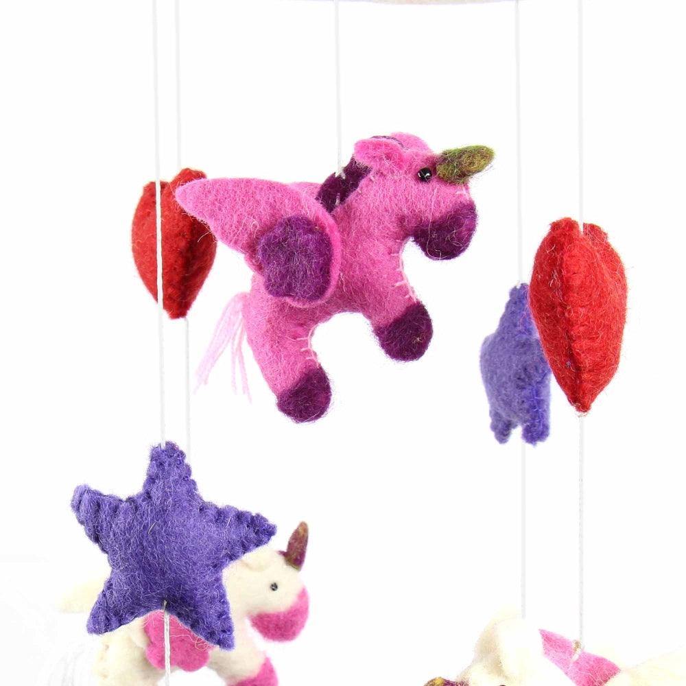 Felt Unicorn Mobile - Global Groove - Global Groove