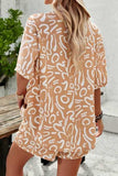 Printed Button Up Shirt and Shorts Set - Trendsi - Flyclothing LLC