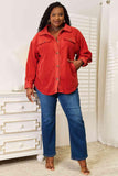 Heimish Cozy Girl Full Size Button Down Shacket - Trendsi