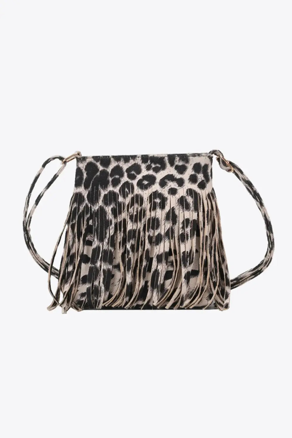 PU Leather Crossbody Bag with Fringe - Trendsi - Flyclothing LLC
