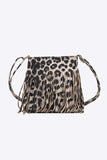 PU Leather Crossbody Bag with Fringe - Trendsi - Flyclothing LLC