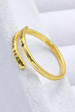 FAITH OVER FEAR Bypass Ring - Trendsi