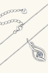 Moissanite 925 Sterling Silver Necklace - Trendsi - Flyclothing LLC