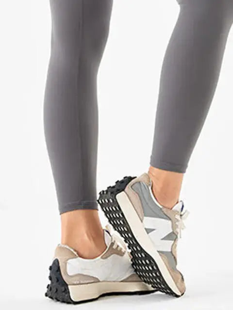 Wide Waistband Sports Leggings - Trendsi - Flyclothing LLC