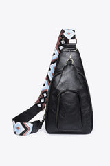 Take A Trip PU Leather Sling Bag - Trendsi - Flyclothing LLC
