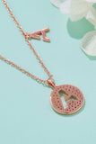 Moissanite A to J Pendant Necklace - Trendsi - Flyclothing LLC