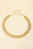 1" Width Acrylic Curb Chain Belt - Trendsi
