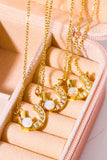 Horseshoe Shape Copper 14K Gold Plated Pendant Necklace - Trendsi - Flyclothing LLC