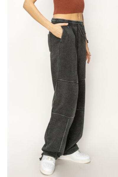 HYFVE Stitched Design Drawstring Sweatpants - Trendsi - Flyclothing LLC
