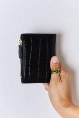 David Jones Texture PU Leather Mini Wallet - Trendsi - Flyclothing LLC
